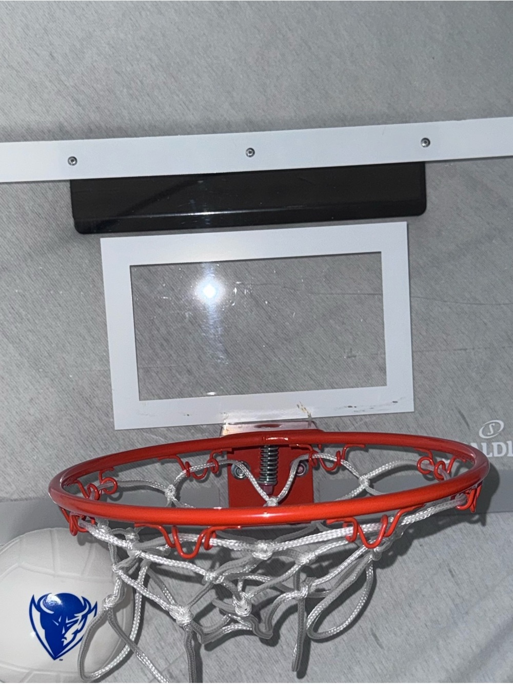 SPALDING Basketball Hoop with Mini DePaul University Ball - Picture 5 of 6